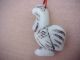 Vintage Netsuke Carved White Jade Rooster Necklaces & Pendants photo 1