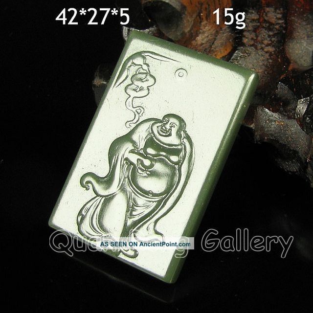 Chinese Hetian Jade Pendant - Laughing Buddha Nr Necklaces & Pendants photo