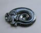 Chinese Hetian Black Green Jade Hollow Out Carved Dragon Pendant Nr Other photo 3