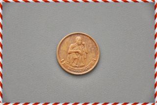 Old Coin Lp.  Koon Wat Ban Rai Be.  2536 (1993) Amulet Thailand Power Good Luck photo
