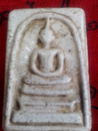 Antique Buddha Statue Pra Som Dej Wat Ra Kung Amulet Pendant Nr photo