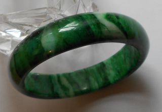 Exquisite Bright Green He Tian Jade Bracelet - (b - 52) photo