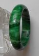 Exquisite Bright Green He Tian Jade Bracelet - (b - 52) Bracelets photo 2