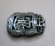 Chinese Hetian Black Green Jade Hollow Out Carved 招财进宝 Pendant Nr Other photo 4