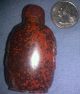 Solid Spotted Red Flower Jasper (rare) Antique Snuff Bottle Smoothly Carved Snuff Bottles photo 3