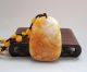 100% Chinese Huanglong Jade Carved Dragon Rat Necklace Pendant Nr Other photo 1