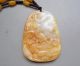 100% Chinese Huanglong Jade Carved Dragon Rat Necklace Pendant Nr Other photo 4