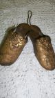 Antique Brass Asian Victorian Shoes Wall Decor Ca 1850 - 1899 Unknown photo 3