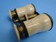 Very Old Carved Bone & Brass Opera Glasses - Faux Ivory - Rare Other photo 1