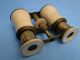 Very Old Carved Bone & Brass Opera Glasses - Faux Ivory - Rare Other photo 3