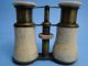 Very Old Carved Bone & Brass Opera Glasses - Faux Ivory - Rare Other photo 4