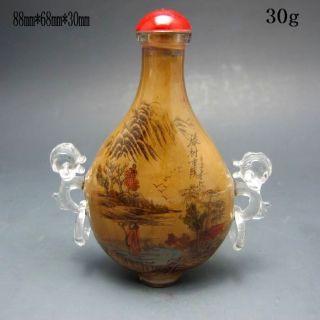 Chinese Glass Hand - Carved Snuff Bottles Nr/xy2039 photo