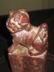 Vintage Stone Carved Foo Dog On A Stand Foo Dogs photo 6