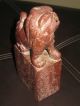 Vintage Stone Carved Foo Dog On A Stand Foo Dogs photo 8