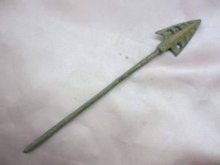 Collection Antique Chinese Bronze Ancient Times Delicate Arrowhead Gift - - H5 photo