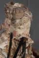 Antique Ming Emperor Carved Gilt Wood Fabric Terra Cotta Clay Seated Figure Men, Women & Children photo 5