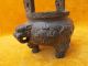 Chinese Bronze Incense Burners Carven Pair Beast Words Old Heavy 19 Incense Burners photo 2