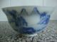 Antique Chinese Blue & White Porcelain Egg Shell Tea Bowl Porcelain photo 4