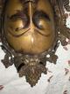 Antique Tibetan Tara Kwan Yin Bronze Face Mask Statues photo 3