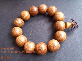 Js771 Unique,  Chinese Natural Boxwood Carved （buddha Beads）bracelet photo