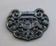 Chinese Hetian Black Green Jade Hollow Out Carved Bats Pendant Nr Other photo 3