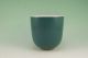 Chinese Monochrome Blue Glaze Porcelain Cup Glasses & Cups photo 3