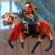 Antique Boys Day Japanese Samurai Dolls - Removable Swords Horseback - Dolls photo 7