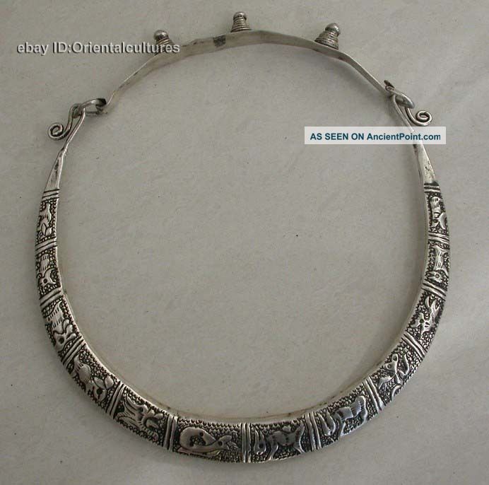 Tribe Exotic Chinese Handmade Miao Silver Necklace Necklaces & Pendants photo