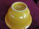 Antique Chinese Yellow Porcelain Bowl Plates photo 5