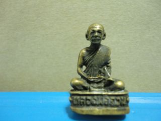 Lp Juan Buddha Statue Good Luck Safe Charm Thai Amulet photo