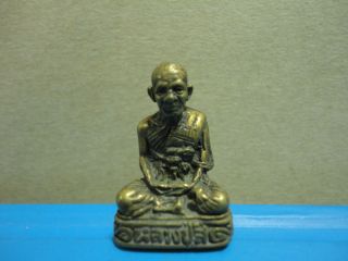 Lp Sri Buddha Statue Good Luck Safe Charm Thai Amulet photo