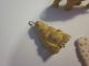 Antique Vtg Carved Ox Bone Set Lot Buddha Pendant Toggle Elephant Pair Pin &more Buddha photo 3