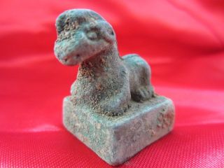 Collection Chinese Bronze Ancient Delicate Carving Horse Seal - - - E7 photo