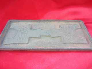 Chinese Bronze Collection Ancient Unique Square Shape Coin Oa photo