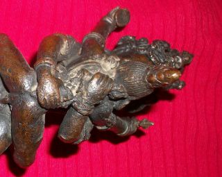 Bronze Statue India Indian Antique 7 1/4 By 4 1/2 Inches Excellent photo
