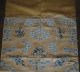 Antique Chinese Imperial Imperial Yellow Silk Embroidered Panel Qing Dynasty 18c Robes & Textiles photo 2