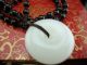 A 100% Hotan White Jade,  Natural Jade,  Peace Button,  Jade Pendant Necklaces & Pendants photo 4