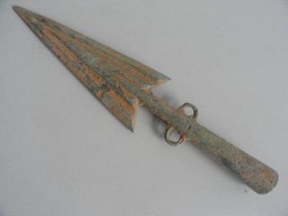 Bronze Chinese Swords Spearhead Round Handle 01 photo
