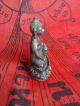 Antique Buddha Statue Pra Kring Loung Poh Koon Wat Barn Rai Amulet Pendant Nr Amulets photo 4