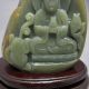 100% Natural Hetian Jade Hand - Carved Statue (with A Certificate) - Kwan - Yin&fish Nr Kwan-yin photo 3