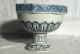 Old Chinese Compote Blue & White In Excellent Condtion Bowls photo 1
