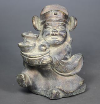 Chinese Handwork Favorite Old Copper Statue photo