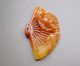100% Chinese Yellow Dragon Jade Carved Peony Bird Pendant Nr Other photo 5