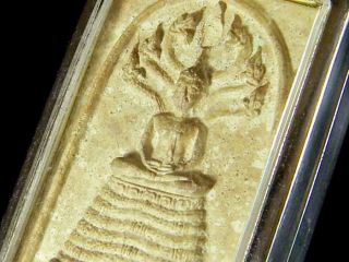 2513 Rare Powerful Phra Nak Prok Chao Khun Nor Thai Saturday Buddha Amulet photo