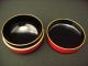 Japanese Antique Red Lacquer Tea Caddy Ivy Makie Small Size Hira - Natsume Tea Caddies photo 7