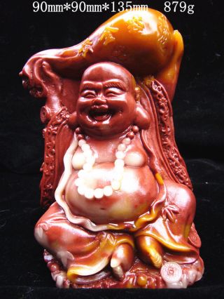 Chinese Shoushan Stone,  Statue Of Laughing Buddha photo
