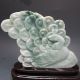 100% Natural Jadeite A Jade Hand - Carved Statues - - - Peacock Nr/nc2147 Other photo 4