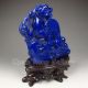 Chinese Lapis Lazuli Statue - Dragon & Ruyi Nr Dragons photo 2