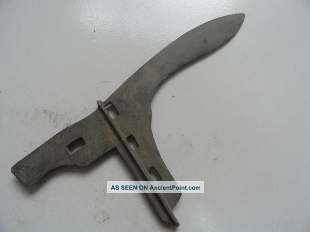 Chinese Bronze Sword Carven Handle Old Heavy 05 Swords photo