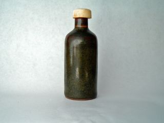 Wonderful Antique Chinese Snuff Bottle,  Porcelain Brown Glaze photo
